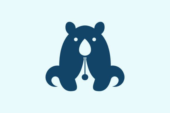 Bear and Author: The Perfect Logo Concept