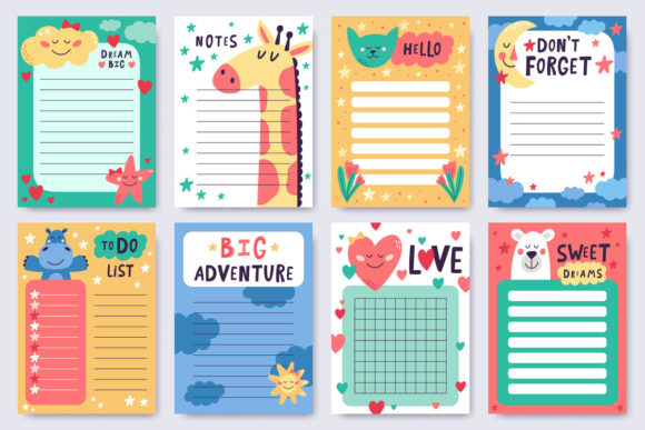 Cute Child Planners: A Playful Design Asset