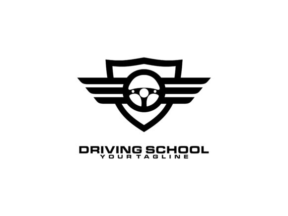 Driving School Steering Wheel Logo: Elevating Your Brand Identity with Professional Vector Design