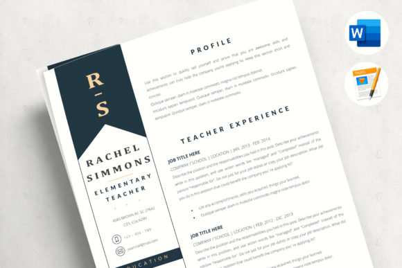 Evaluating the Elementary Teacher Resume and Educator Cover Letter Template
