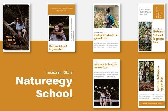 Instagram Story - Natureegy School: A Practical Guide to Professional Educational Templates