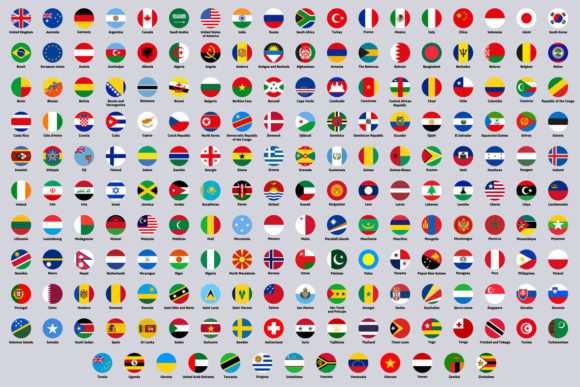 Integrating World National Round Flags into Professional and Educational Workflows