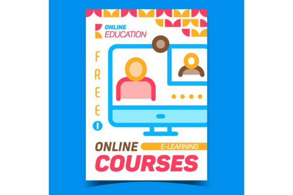 Mastering Online Courses E-learning Advertise for Digital Education Growth