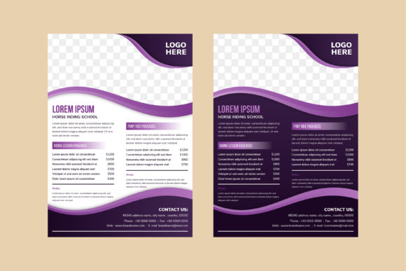 Mastering the Purple School Wave Vertical Flyer for Professional Equestrian Marketing