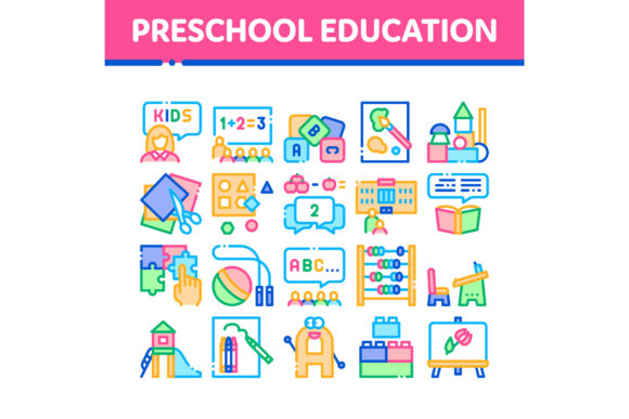 Preschool Education Icons