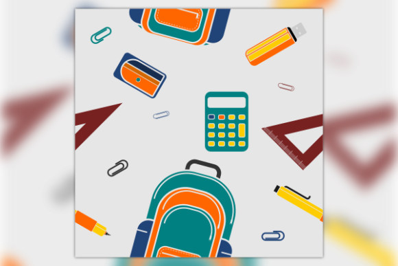 School Stuffs Seamless Pattern: A Versatile Design Resource for Education and Merchandise