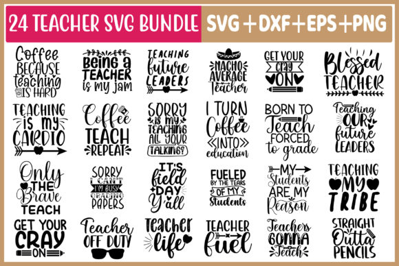 Teacher SVG Bundle, 24 Designs: A Practical Guide to Quality and Usability